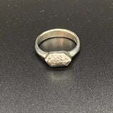 Sterling Elongated Hex Ring