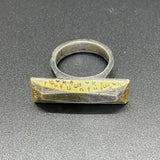 23k and Sterling Bar II Ring
