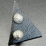 Sterling round post earrings