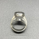 Sterling Equi Side Hex Ring