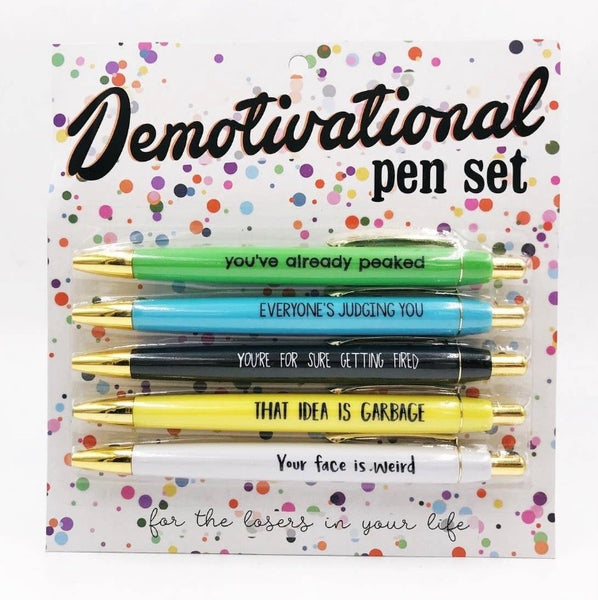 Demotivational Pen Set