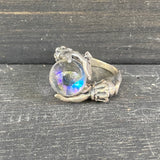 The Oracle Ring, sterling silver, size 5