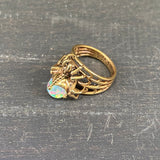 Arachne Ring, brass. Size 7