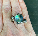 The Oracle Ring, sterling silver, size 5