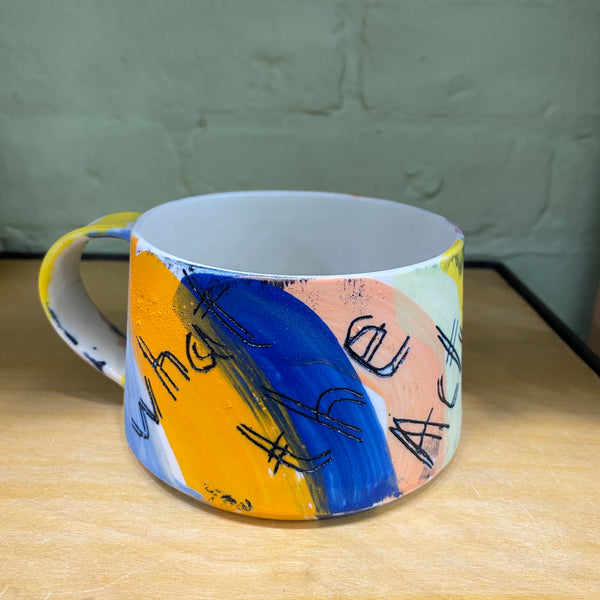 Porcelain “Pep Talk” mug: what the actual fuck