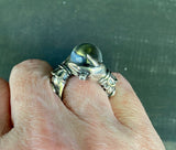 The Oracle Ring, sterling silver, size 5